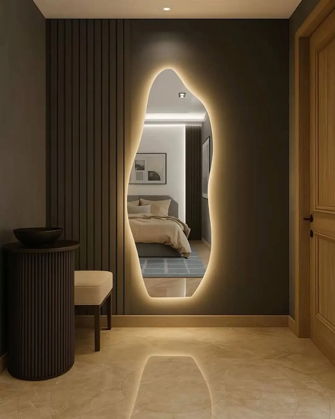Espelho orgânico com LED
